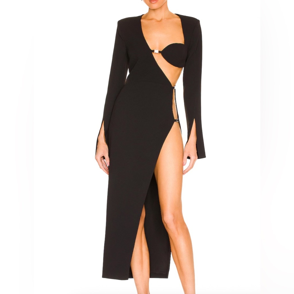 NBD Black Asymmetrical Dress